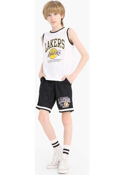 Yeni Sezon Erkek Çocuk Nba Los Angeles Lakers Bisiklet Yaka Atlet fiyatları