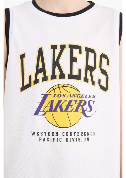Yeni Sezon Erkek Çocuk Nba Los Angeles Lakers Bisiklet Yaka Atlet indirimleri