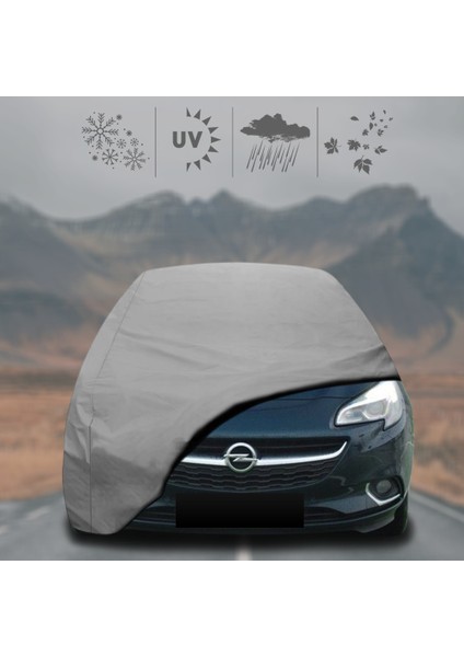 Opel Corsa E 5 Door (2014-2019) Oto Branda Su Geçirmez Miflonlu Araba Brandası Klipsli Araba Çadırı