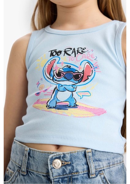 Yeni Sezon Kız Çocuk Disney Lilo & Stitch Bisiklet Yaka Atlet fırsatları