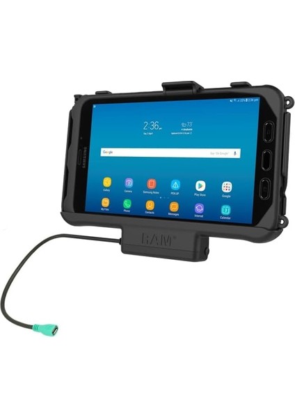 Ram Mounts Samsung Galaxy Tab Active3 ve Tab Active2 RAM-HOL-SAM60PU Ez-Roll'r Güç Yuvası, Aktif Tutucu, Siyah fiyatları