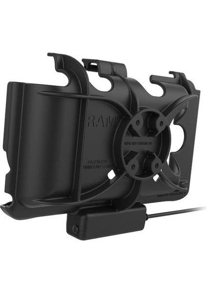 Ram Mounts Samsung Galaxy Tab Active3 ve Tab Active2 RAM-HOL-SAM60PU Ez-Roll'r Güç Yuvası, Aktif Tutucu, Siyah modelleri