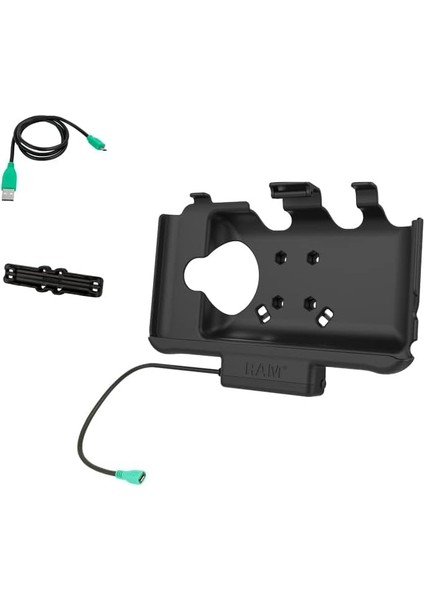 Ram Mounts Samsung Galaxy Tab Active3 ve Tab Active2 RAM-HOL-SAM60PU Ez-Roll'r Güç Yuvası, Aktif Tutucu, Siyah fırsatları