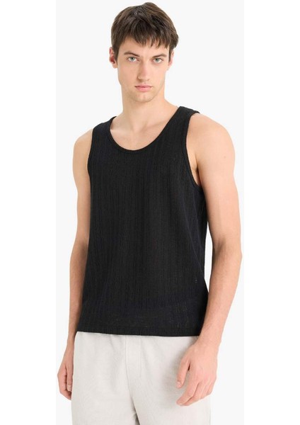 Yeni Sezon Slim Fit Dar Kesim Bisiklet Yaka Ribana Atlet fırsatları