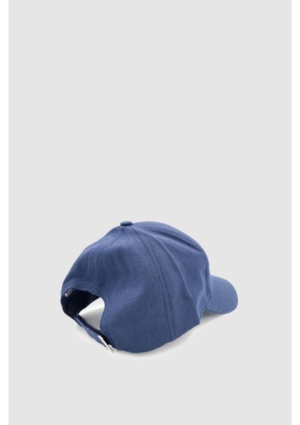W Nakışlı Ayarlanabilir Unisex Spor, Günlük ve Outdoor Şapka / Kep Lacivert