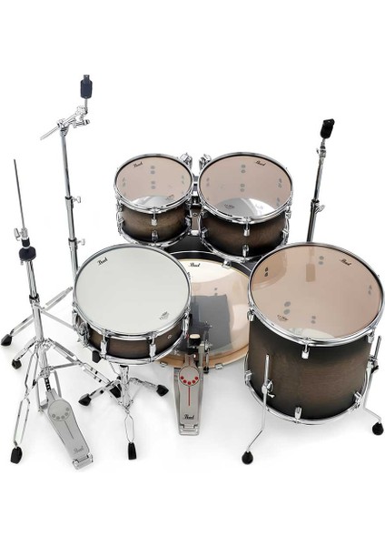 DMP905/C262 Decade Maple Satin Black Burst 5 Parça (20B/10T/12T/14F/14S) Aksamlı Akustik Davul Seti indirimleri