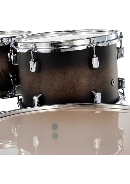 DMP905/C262 Decade Maple Satin Black Burst 5 Parça (20B/10T/12T/14F/14S) Aksamlı Akustik Davul Seti
