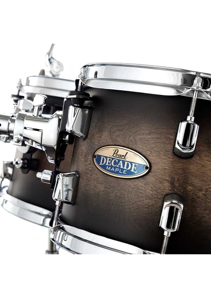 DMP905/C262 Decade Maple Satin Black Burst 5 Parça (20B/10T/12T/14F/14S) Aksamlı Akustik Davul Seti