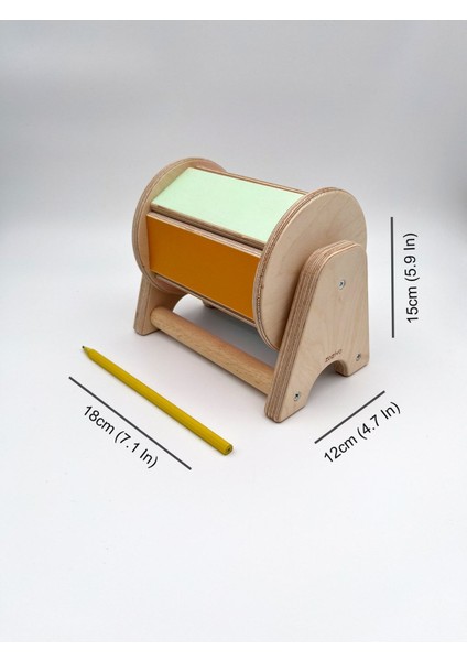 Montessori Dönen Gökkuşağı Sesli Ahşap Oyuncak, 6 Aylık Oyuncağı, Bebekler Için Eğitici Oyuncak fırsatları