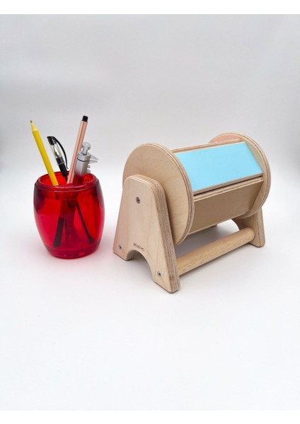 Montessori Dönen Gökkuşağı Sesli Ahşap Oyuncak, 6 Aylık Oyuncağı, Bebekler Için Eğitici Oyuncak