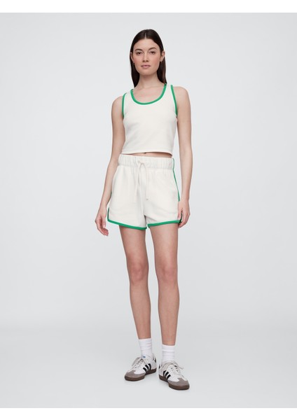 Kadın Süt Beyazı Crop Atlet fırsatları