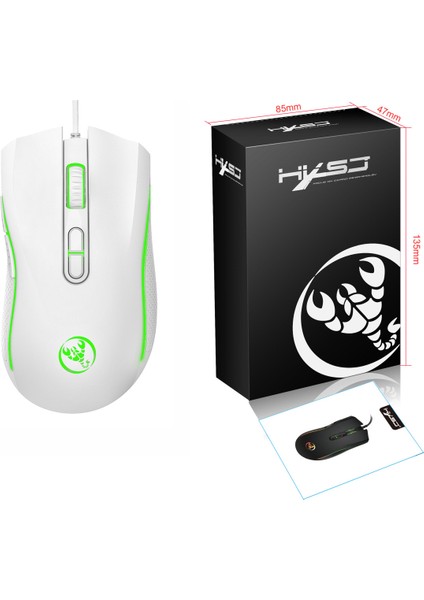 A869 Kablolu Rgb Oyuncu Mouse 6400DPI 7 Tuşlu