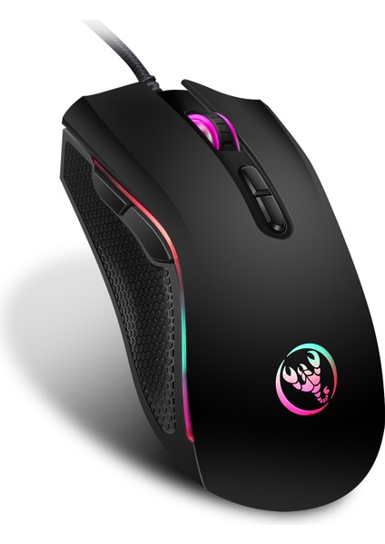 A869 Kablolu Rgb Oyuncu Mouse 6400DPI 7 Tuşlu