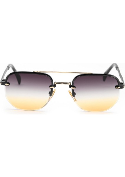 Vintage Tarz Gradient Dikdörtgen Unisex Güneş Gözlüğü (Renkli)