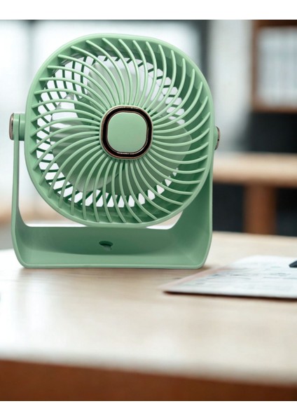 Zb112 Taşınabilir Masaüstü Yeşil Usb Fan