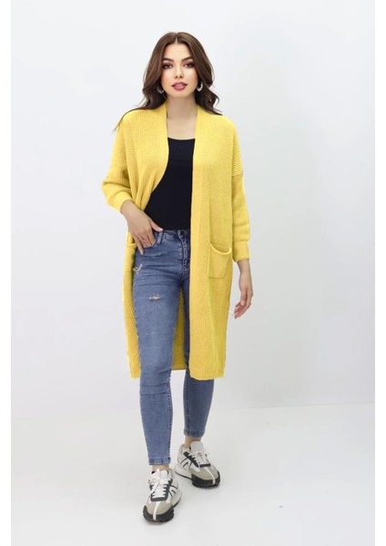 Kadın Uzun Triko Hırka