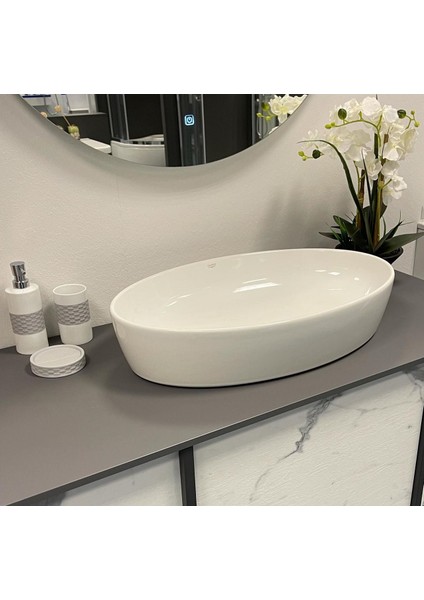 Cerastyle One Lavabo 67x42cm Çanak Tezgah Üstü (Deliksiz)