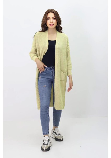 Kadın Uzun Triko Hırka