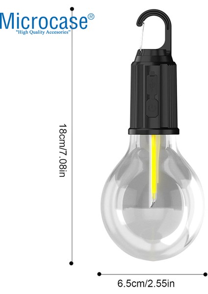 T02 Taşınabilir Şarjlı Outdoor Kamp Bahçe Lambası 10W Askılı LED Işık - AL5228