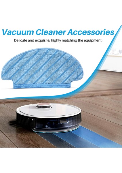 Ecovacs Deebot Ozmo T8 Aıvı T8 Max N8 Pro Plus/ N8 Pro Elektrikli Süpürge Aksesuarları Için 10 Adet Paspas Bezi Temizleme Pedleri (Yurt Dışından)