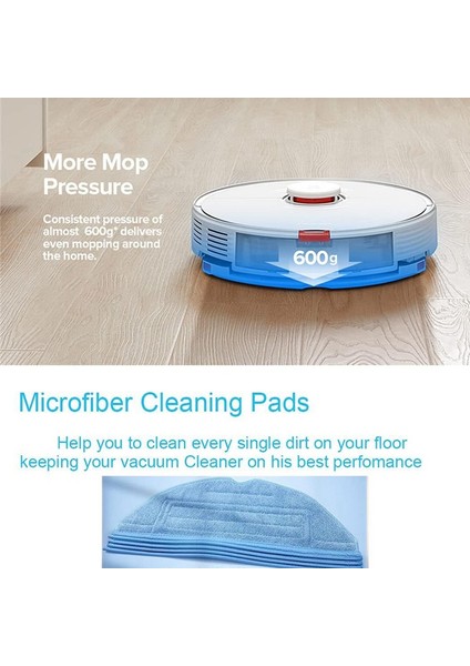 Xiaomi Roborock S8/s8 Plus/s8 Pro Ultra/s7/s7 Maxv Ultra/s7 Maxv Plus/s7 Maxv Için Mikrofiber Pamuklu Mendil Aksesuarları (Yurt Dışından)