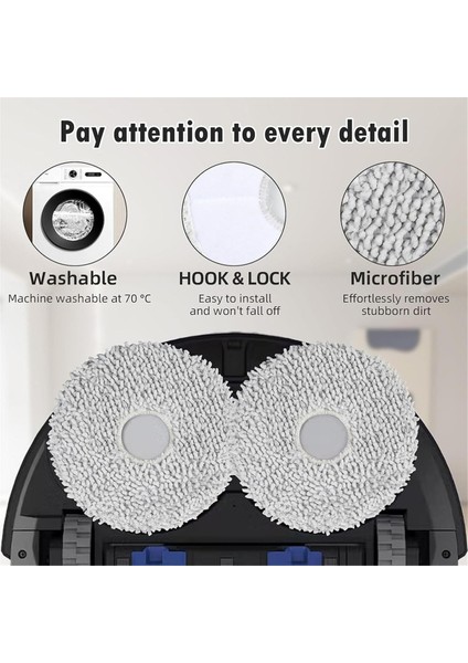 Ecovacs Deebot X5 Omnı / X5 Pro Omnı Robot Süpürge Yedek Parçaları Için 12 Adet Ana Yan Fırça Filtresi Paspas Pedi Toz Torbası (Yurt Dışından)