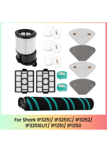Shark IP3251/IP3251C/IP3252/IP1251 Vakum Ataşmanı Için Ana Fırça Hepa Filtre Kiti 2 Koku Nötralizatör Kartuşu ile (Yurt Dışından)