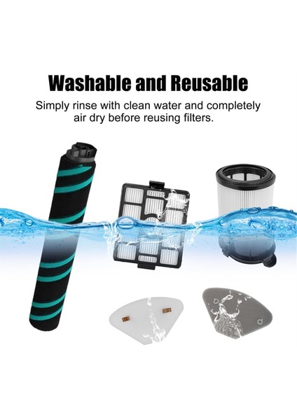 Shark IP3251/IP3251C/IP3252/IP1251 Vakum Ataşmanı Için Ana Fırça Hepa Filtre Kiti 2 Koku Nötralizatör Kartuşu ile (Yurt Dışından)