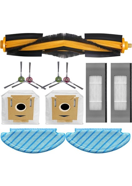 Ecovacs Deeboot N10 / N10 Plus Robot Süpürge Yedek Parçaları Ana Yan Fırça Hepa Filtre Paspas Bezi (Yurt Dışından)