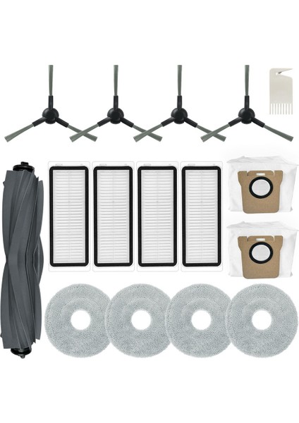 Dreame L20 Ultra / L30 Ultra Için Robot Süpürge Yedek Seti: Fırçalar, Filtreler, Paspas Pedleri, Vb. (Yurt Dışından)