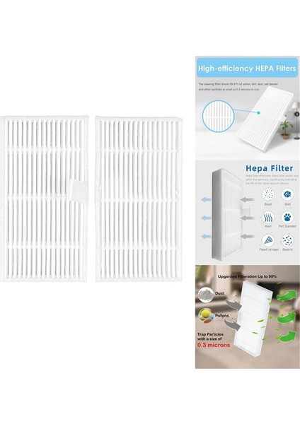 16 Adet Yıkanabilir Hepa Filtre Yedek Parçaları Midea VCR04W Robot Süpürge Aksesuarları Filtreler (Yurt Dışından)