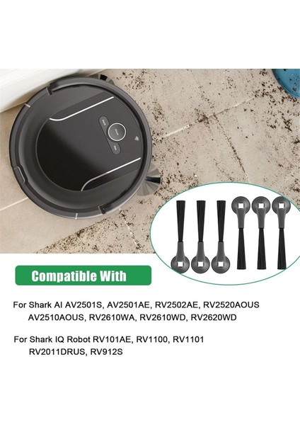 Shark Aı AV2501S,AV2501AE,RV2502AE RV101AE,RV1100,RV2011DRUS Elektrikli Süpürge Yedek Parçaları Için Yan Fırça Aksesuarları (Yurt Dışından)