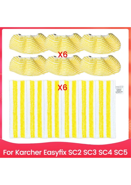 Karcher Easyfix Sc2 Sc3 Sc4 Sc5 El Tipi Elektrikli Süpürge Parçaları Mikrofiber Paspas Pedi Için Buharlı Paspas Bezi Kılıfı (Yurt Dışından)