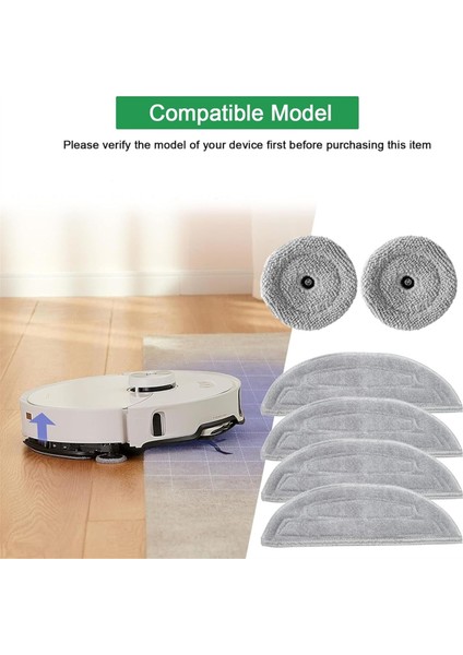 Roborock S8 Maxv Ultra,s8 Max Ultra Robot Süpürge,temizlik Bezi Aksesuarları Için 12 Adet Yedek Temizleme Bezi (Yurt Dışından)