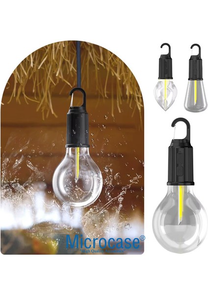 T03 Taşınabilir Şarjlı Outdoor Kamp Bahçe Lambası 10W Askılı LED Işık - AL5229