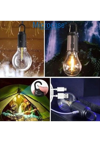T03 Taşınabilir Şarjlı Outdoor Kamp Bahçe Lambası 10W Askılı LED Işık - AL5229