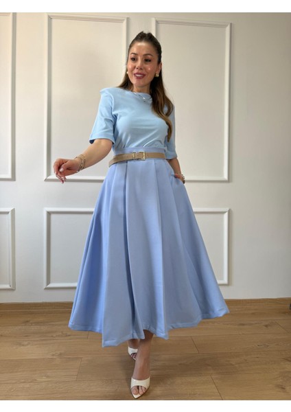 Mavi Vatkalı Basic Tshirt modelleri