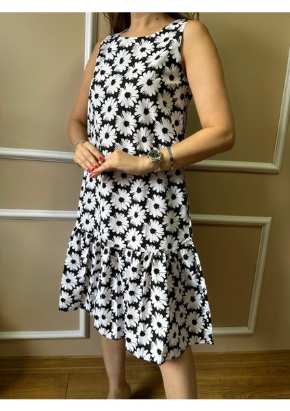 Beyaz Papatya Desen Elbise fiyatları