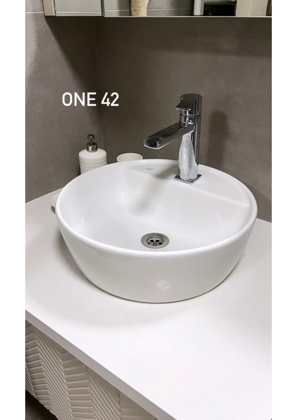 Seramik Cerastyle One 42 cm Tezgah Üstü Çanak Lavabo