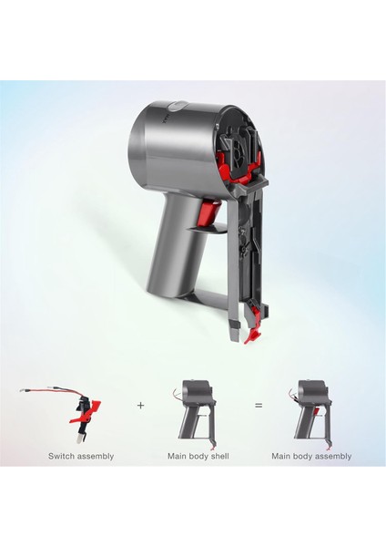 Dyson V7 SV11 Elektrikli Süpürge Için Ana Gövde Montaj Muhafazası Ana Gövde Servis Montaj Muhafaza Parçası (Yurt Dışından)