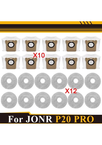 Jonr P20 Pro Vakum Parçaları Için Uyumlu Paspas Bezi Toz Torbası Aksesuarları Jonr P20 Pro Yedek Parça Aksesuarları (Yurt Dışından)