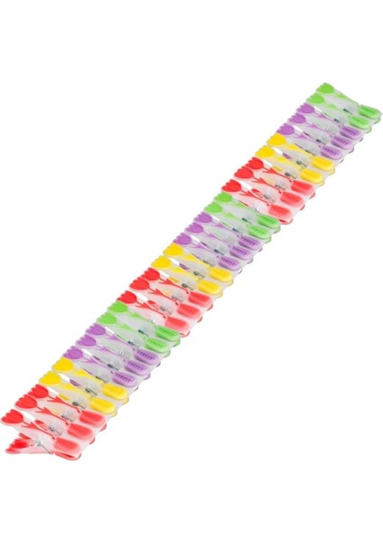 New-Max Elite Lale Desenli Silikon Mandal, Şeffaf 30 Adet