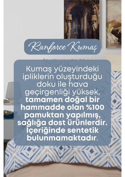 Çift Kişilik Geometrik Desenli Nevresim Takımı %100 Pamuklu- Nevresim- Çarşaf-2 Adet Yastık Kılıfı fiyatları