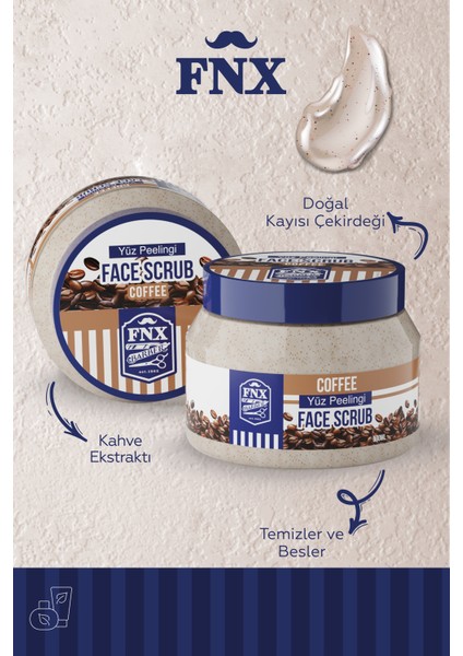Fnx Barber Face Scrub Peeling Kahve 500 ML