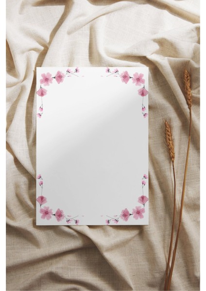 A6 Pinterest Japon Kiraz Çiçeği Çek-Kopar Notepad, Memopad, Note Defteri, To Do List