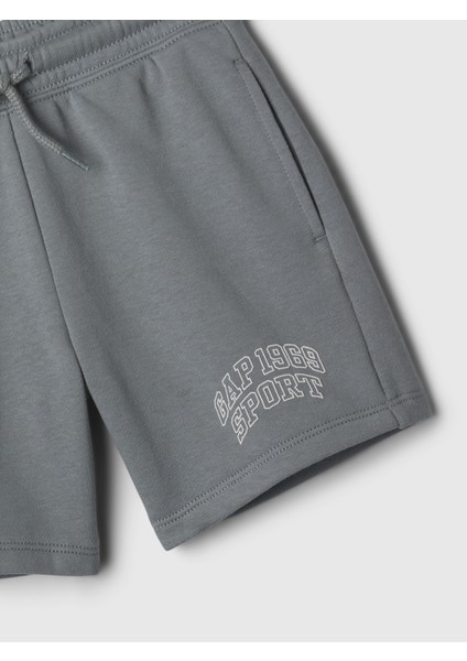 Erkek Bebek Gri Gap Logo Sweat Şort