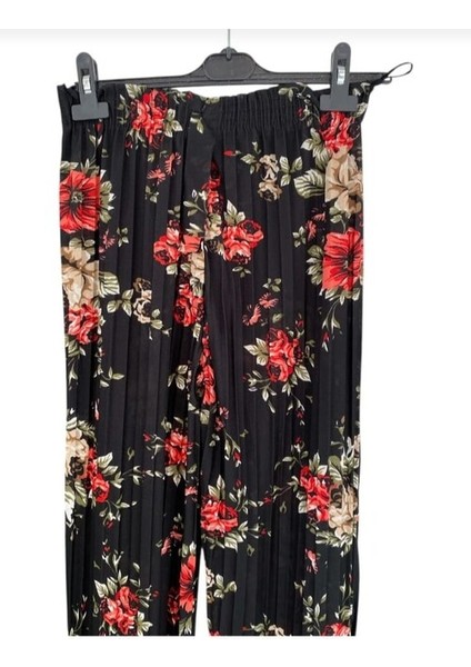 Bayan Çiçekdesenli Yazlık Pantolon