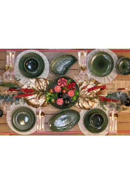 Jardin Seramik 36CM Oval Servis Tabağı