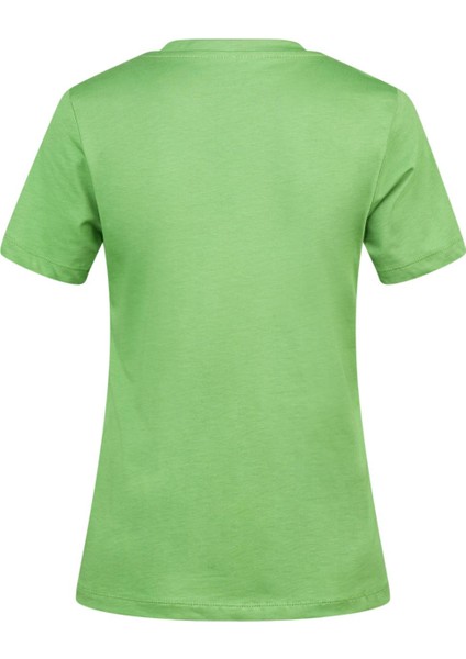 Alone Baskılı V Yaka Kadın T-Shirt 413
