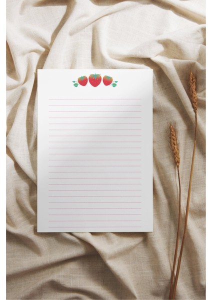 A6 Pinterest Çilek Çek-Kopar Notepad, Memopad, Note Defteri, To Do List